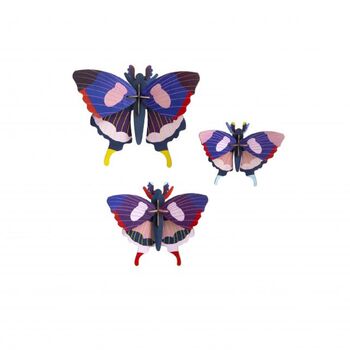 Set Of Three Swallowtail Butterflies Wall Decorations, 2 of 6