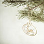 Reindeer Personalised Christmas Tree Ornament, thumbnail 3 of 3