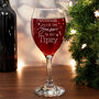 Tis The Season To Get Tipsy Season Wine Glass, thumbnail 1 of 3