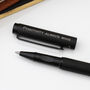 Personalised Black Textured Rollerball Pen, thumbnail 2 of 3