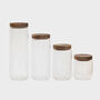 Refillable Wooden Lid Storage Jar 750ml, thumbnail 2 of 2