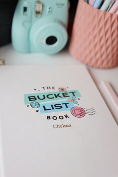 The Bucket List Book Cream Personalised, 7 of 7