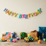 Fair Trade Letter Garland Eco Felt Happy Birthday 200cm, thumbnail 1 of 7