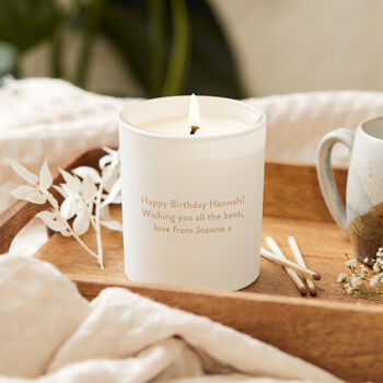 Personalised Birthday Gift Glow Through Soy Wax Candle, 2 of 10