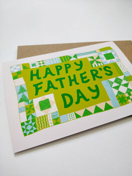Patchwork Father's Day Card, 2 of 7