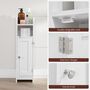 Slim Bathroom Floor Storage Cabinet Adjustable Shelves, thumbnail 3 of 12