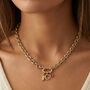 Charm Builder™ Gold Chunky Oval Chain Clasp Charm Necklace, thumbnail 1 of 11