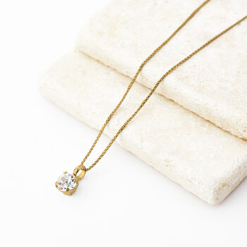 Swarovski Crystal Single Stone Pendant Necklace, 4 of 5