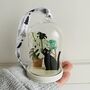 Mischievous Botanical Cat Glass Dome Bauble, thumbnail 1 of 3