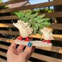 Christmas Decoration With Hedgehogs, thumbnail 2 of 2