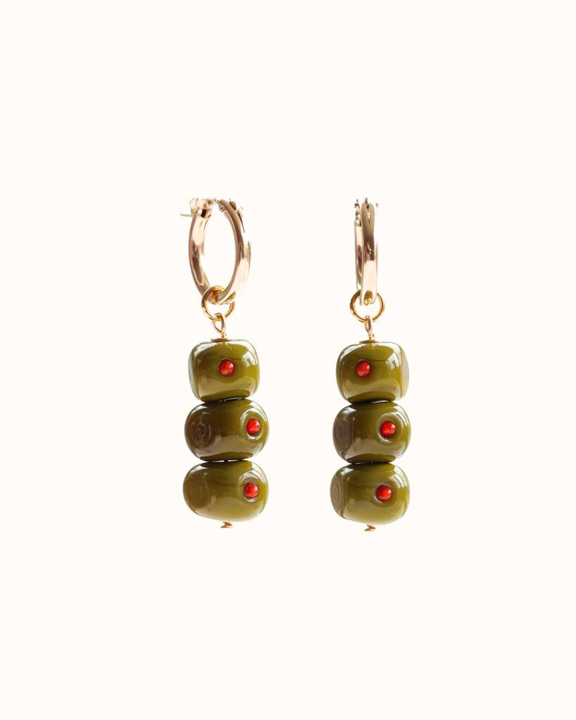 Martini Olives Earrings, 1 of 4
