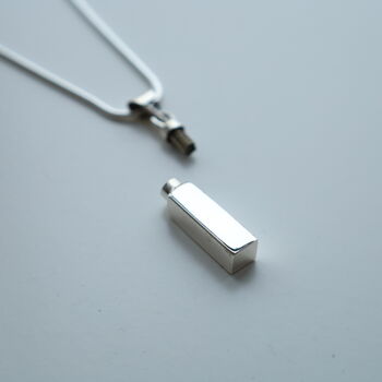 Silver Urn Necklace With Personalisation, 2 of 6