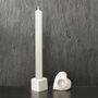 Porcelain Star Candle Holder And Candle, thumbnail 2 of 2