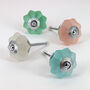 G Decor Fiero Flower Frosted Melon Glass Pull Knobs, thumbnail 1 of 6