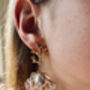 Boroque Pearl Real Shell Statement Earrings, thumbnail 2 of 5