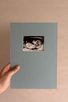 Luxury A4 Baby Scan Photo Frame Mount, 2 of 4