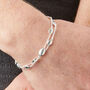 Adjustable Sterling Silver Pebble Chain Bracelet, thumbnail 1 of 8