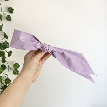Lavender Large Bow Hair Clip, Bow Barrette, 3 of 4
