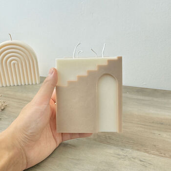 Santorini House Architectural Candle Aesthetic Decor, 4 of 5