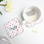 Personalised Dotty Coasters Pair, thumbnail 4 of 8