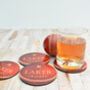 Set Of Four Personalised Cricket Ball Coasters, thumbnail 1 of 4