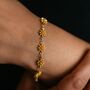 Turquoise Daisy Sun Flower Charms Summer Bracelet, thumbnail 3 of 7