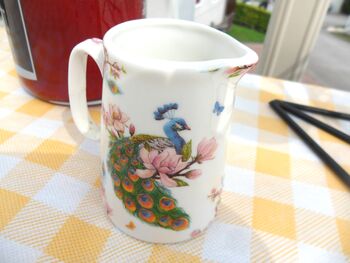 Cream Jug In Peacock Design, 7 of 7