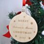 Personalised Wooden Bauble, thumbnail 1 of 5
