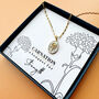 Language Of Flowers Pearl And Gold Plate Necklace, thumbnail 8 of 12