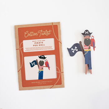 Make Your Own Pirate Peg Doll Kit, 6 of 6