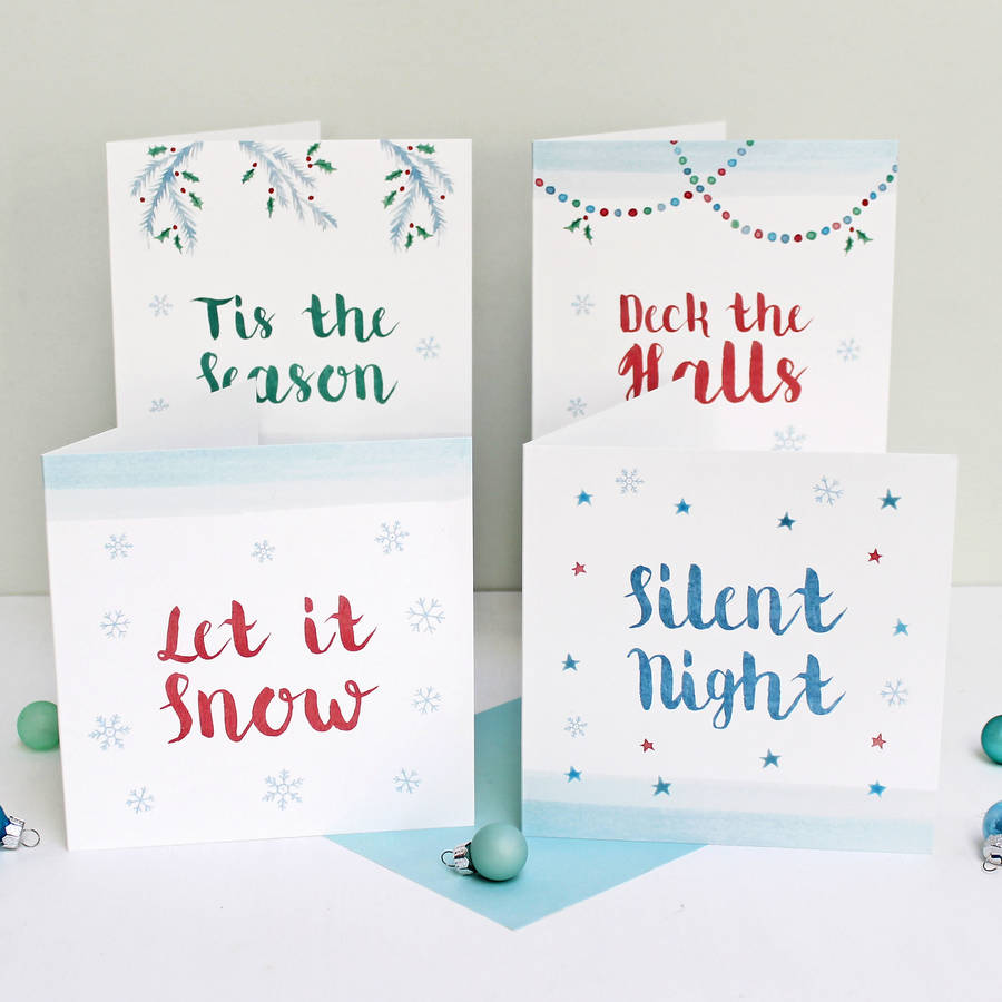 Luxury Snow Bright Christmas Cards