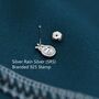 Sterling Silver Cute Little Ladybird Stud Earrings, thumbnail 4 of 12