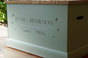 Personalised Wooden Toy Box, 7 of 9