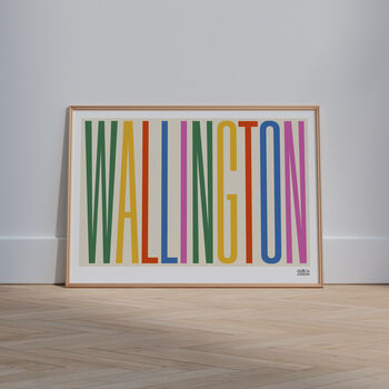 Wallington Typographic Art Print, 2 of 4