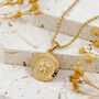 Personalised Small St Christopher Gold Plated Sterling Silver Necklace, thumbnail 1 of 10