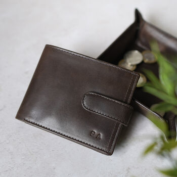 Vintage Personalised Bifold Leather Wallet, 2 of 12