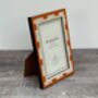 Natalini Orange Marquetry Photo Frame, Four X Six, thumbnail 1 of 3