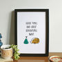 'Good Times And Great Adventures Await' Art Print, thumbnail 1 of 2