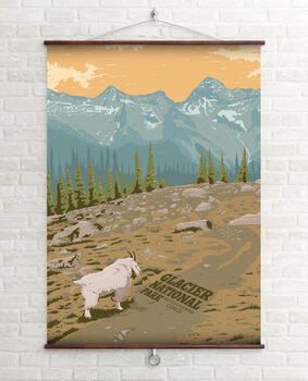 Glacier National Park Canada Travel Poster Art Print, 2 of 6