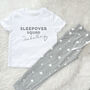 Sleepover Squad Personalised Pyjamas With Heart, thumbnail 1 of 2
