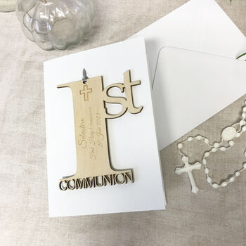 Personalised First Holy Communion Card, 10 of 12