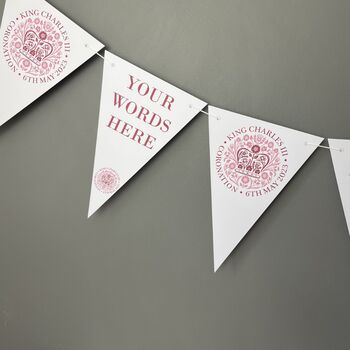 Personalised King's Coronation Party Bunting, 5 of 5