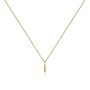 Gold Vermeil Linea Diamond Set Necklace, thumbnail 3 of 4