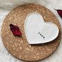 Personalised Clay Heart Trinket Dish, thumbnail 1 of 2
