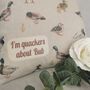 Duck Cushion Personalised Country Cottage Style, thumbnail 2 of 11