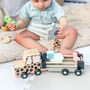 Personalised Safari Jeep Toy With Trailer And Animals, thumbnail 1 of 5