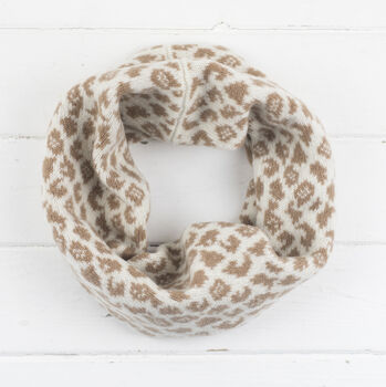Leopard Knitted Snood/Cowl, 5 of 8