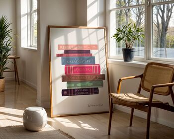 Romance Classics Book Stack Art Print, 5 of 6