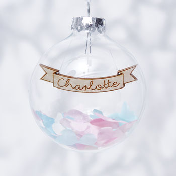 Personalised Confetti Bauble, 3 of 11