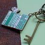 Bronte Sisters Books Wooden Keyring, thumbnail 2 of 4
